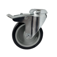 Polyurethane castor set 4 swivel castors for LOTO Station