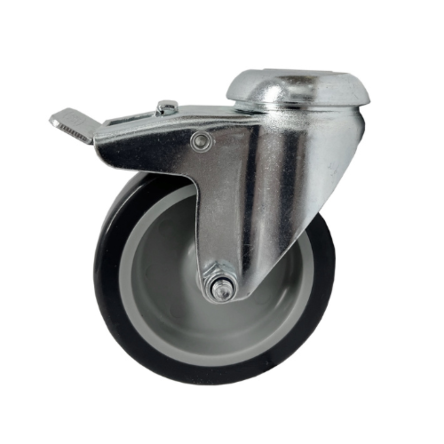 Polyurethane castor set 4 swivel castors for LOTO Station