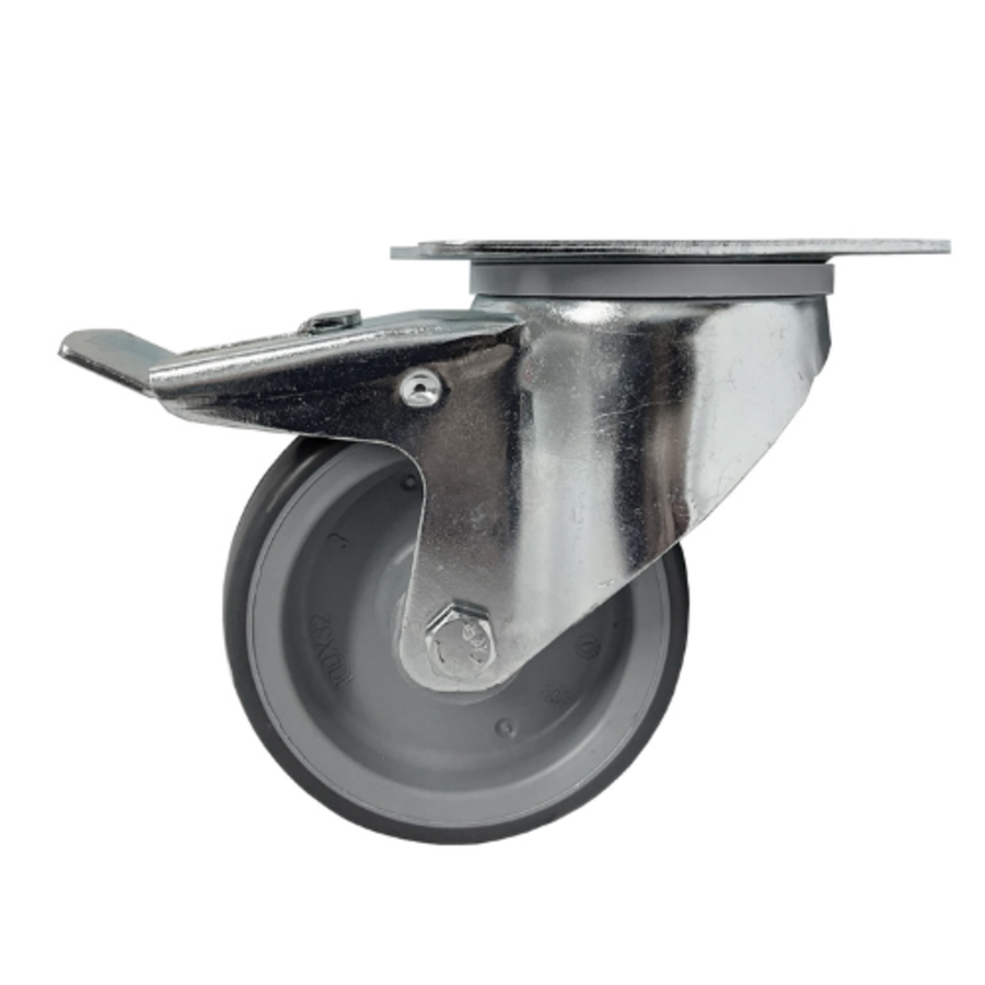 Polyurethane castor set 4 swivel castors for LOTO Station