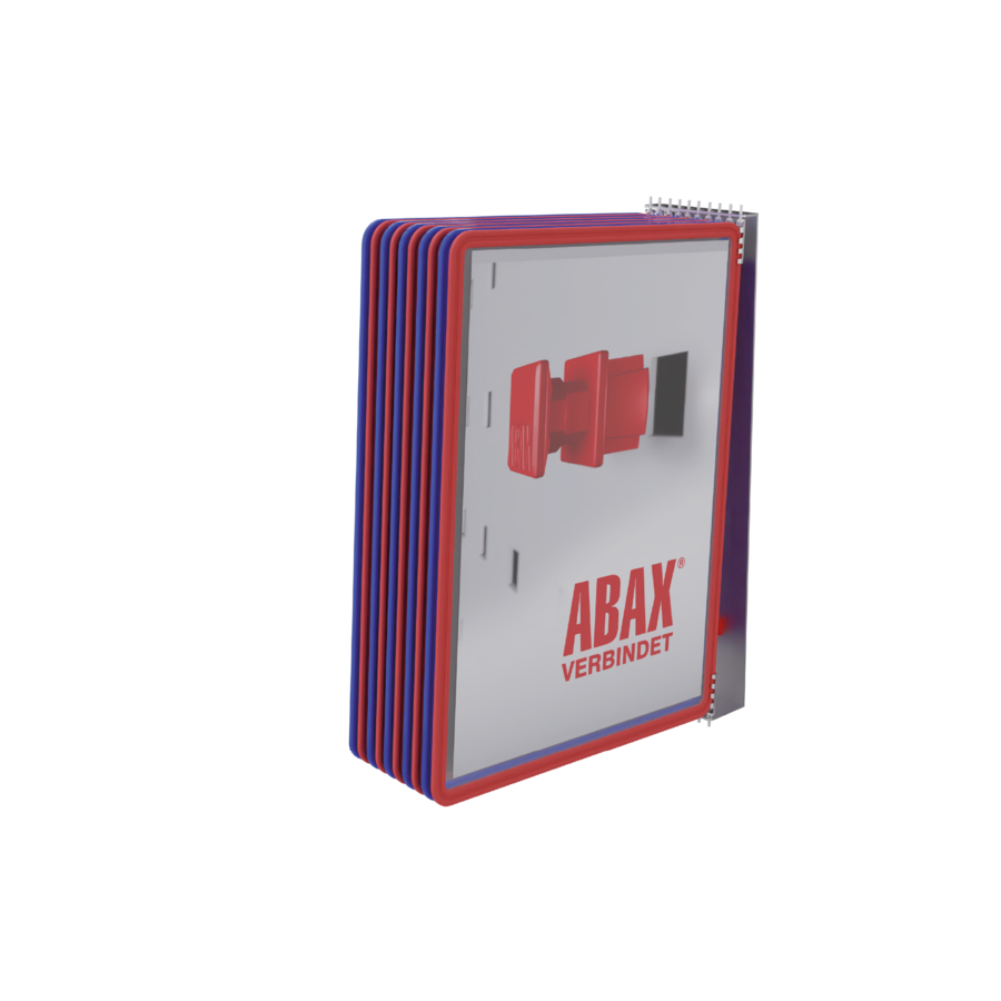 Transparent document holder A4 for ABAX GUARD