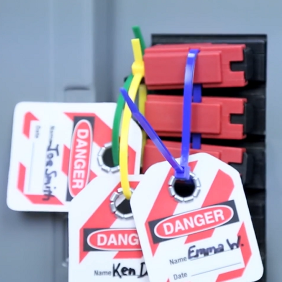 TAGLOCK installatieautomaat-vergrendeling met geperforeerde tong 120V