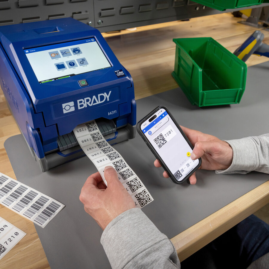 Industriële mobiele desktop-labelprinter i4311