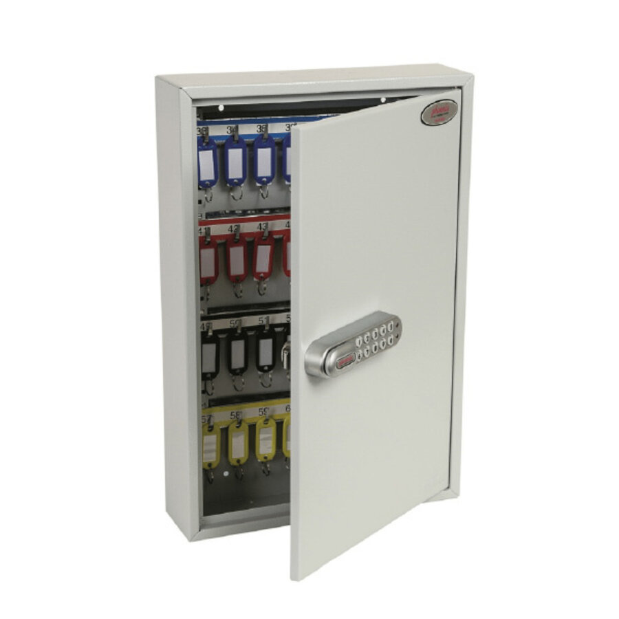 Key Cabinet with 64 Hooks and Key Lock