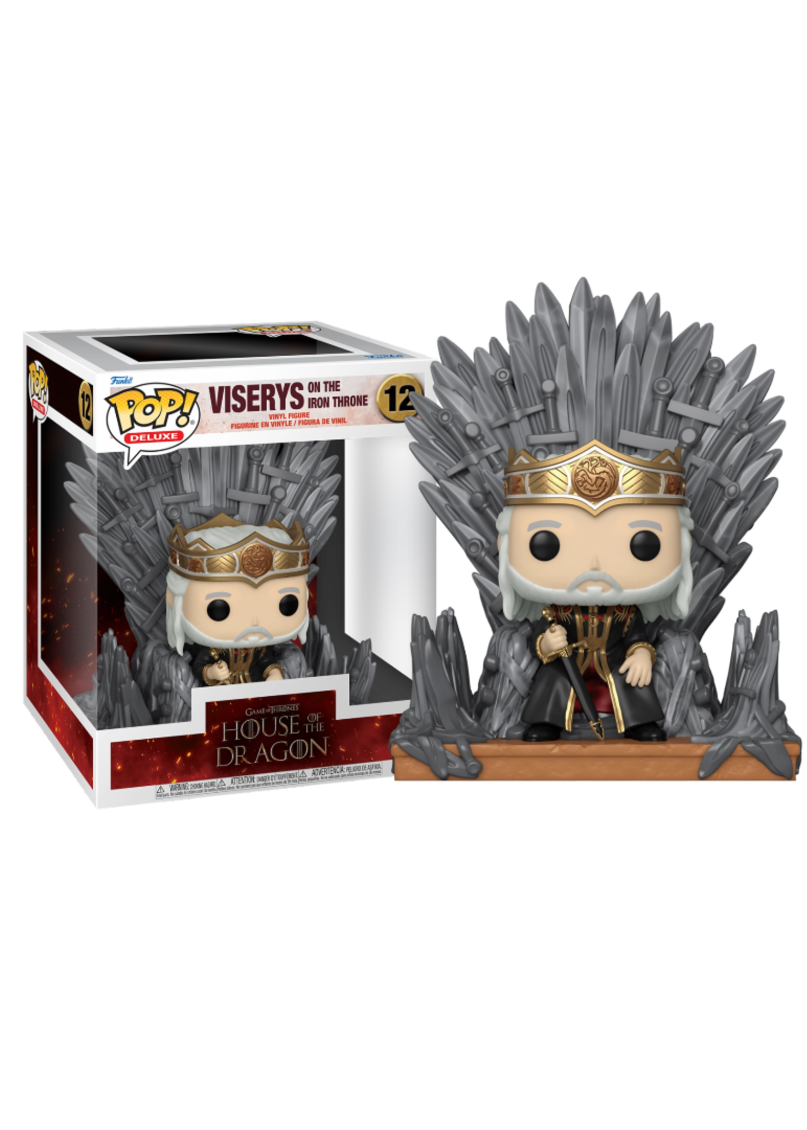 Funko POP! DELUXE: House of The Dragon - Viserys on Throne
