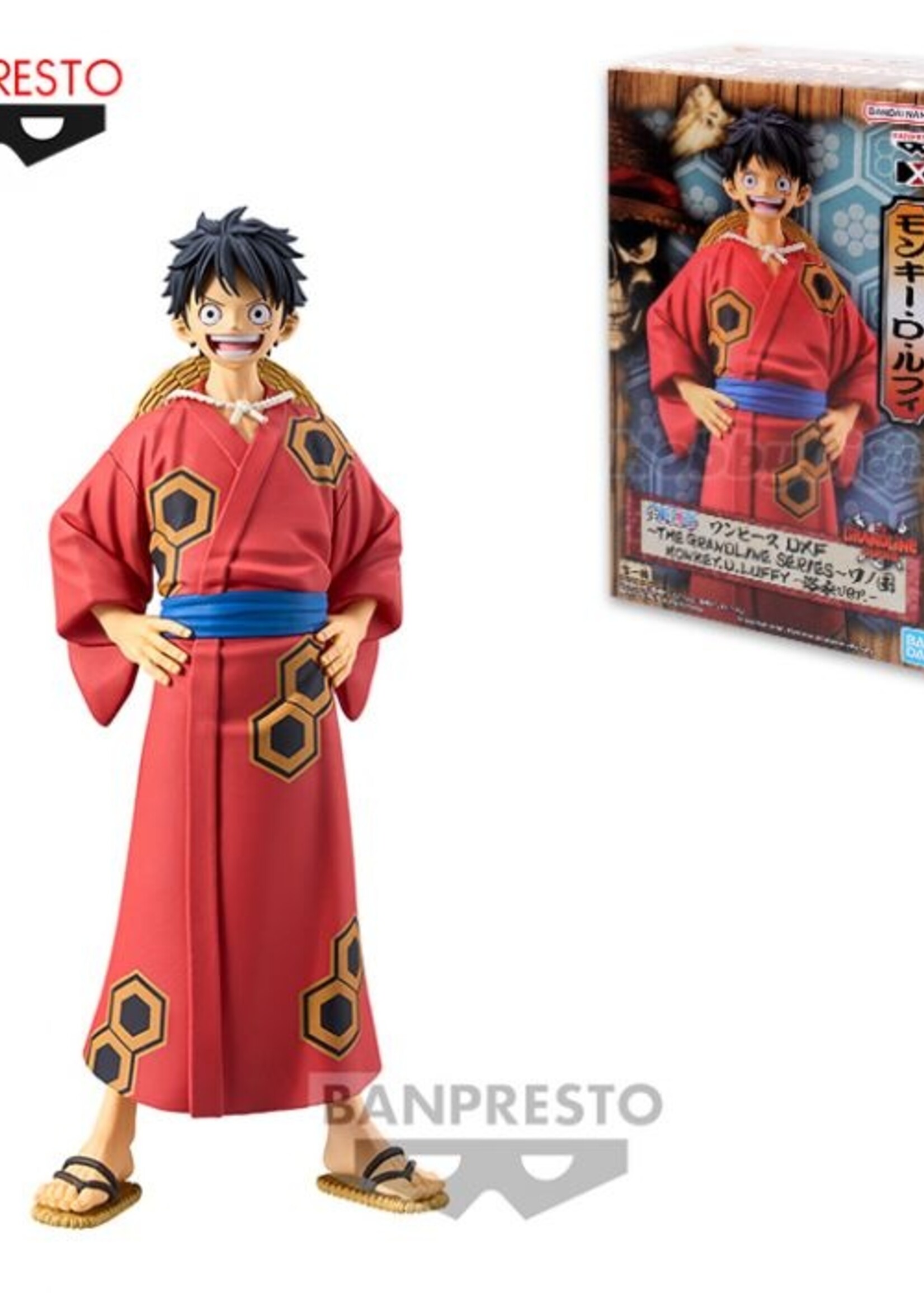 Figure Monkey D Luffy Wanokuni Yukata The Grandline Series One Piece 16cm