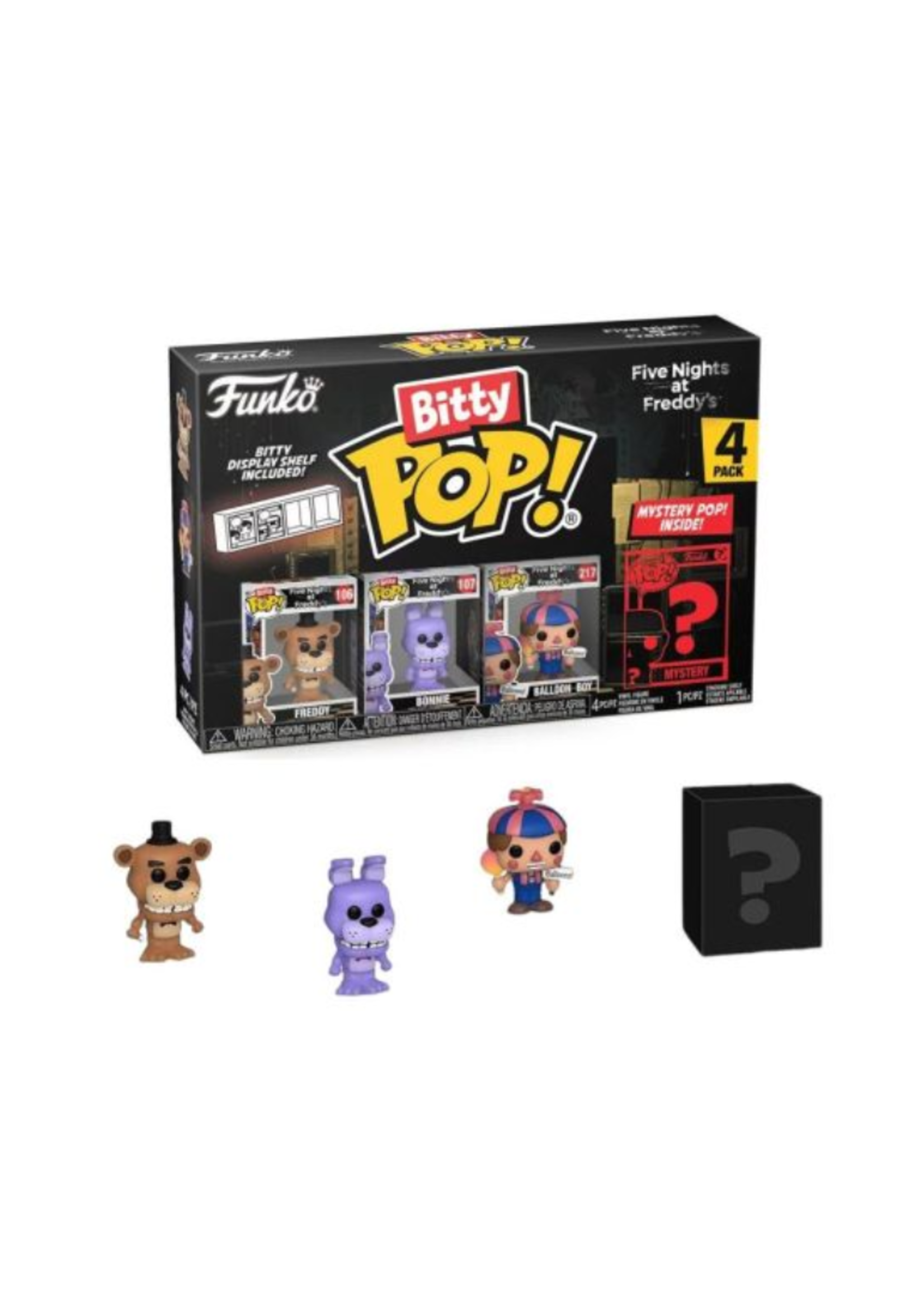 Bitty POP: FNAF- Freddy 4PK (Five Nights at Freddy's)