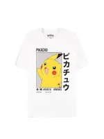 Pokémon - Pikachu  Short Sleeved T-shirt (White)