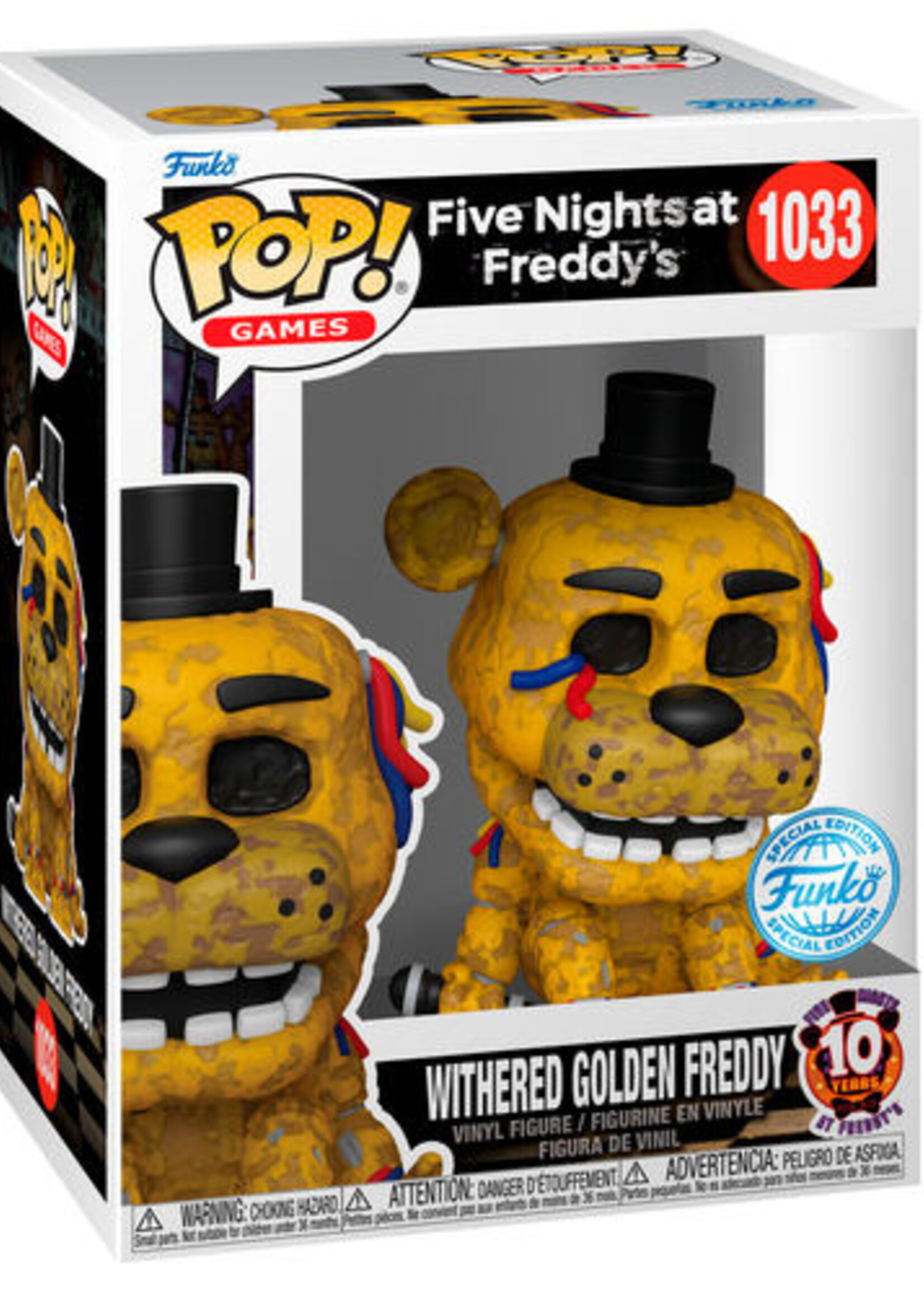 Funko POP! Five Nights at Freddy's - Withered Golden Freddy