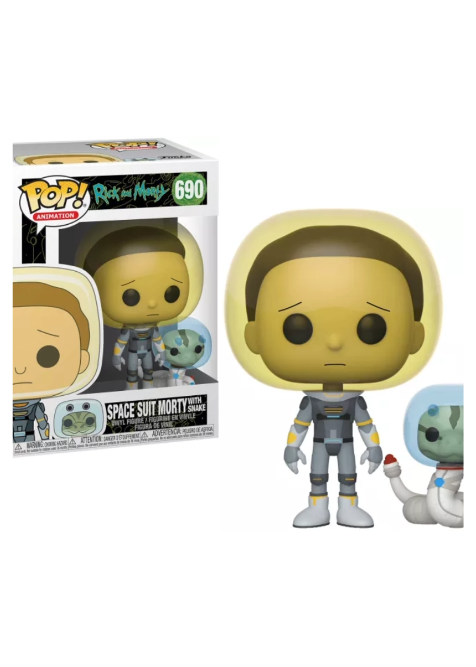 Funko POP! RICK & MORTY - N° 690 - Space Suit Morty w/ Snake