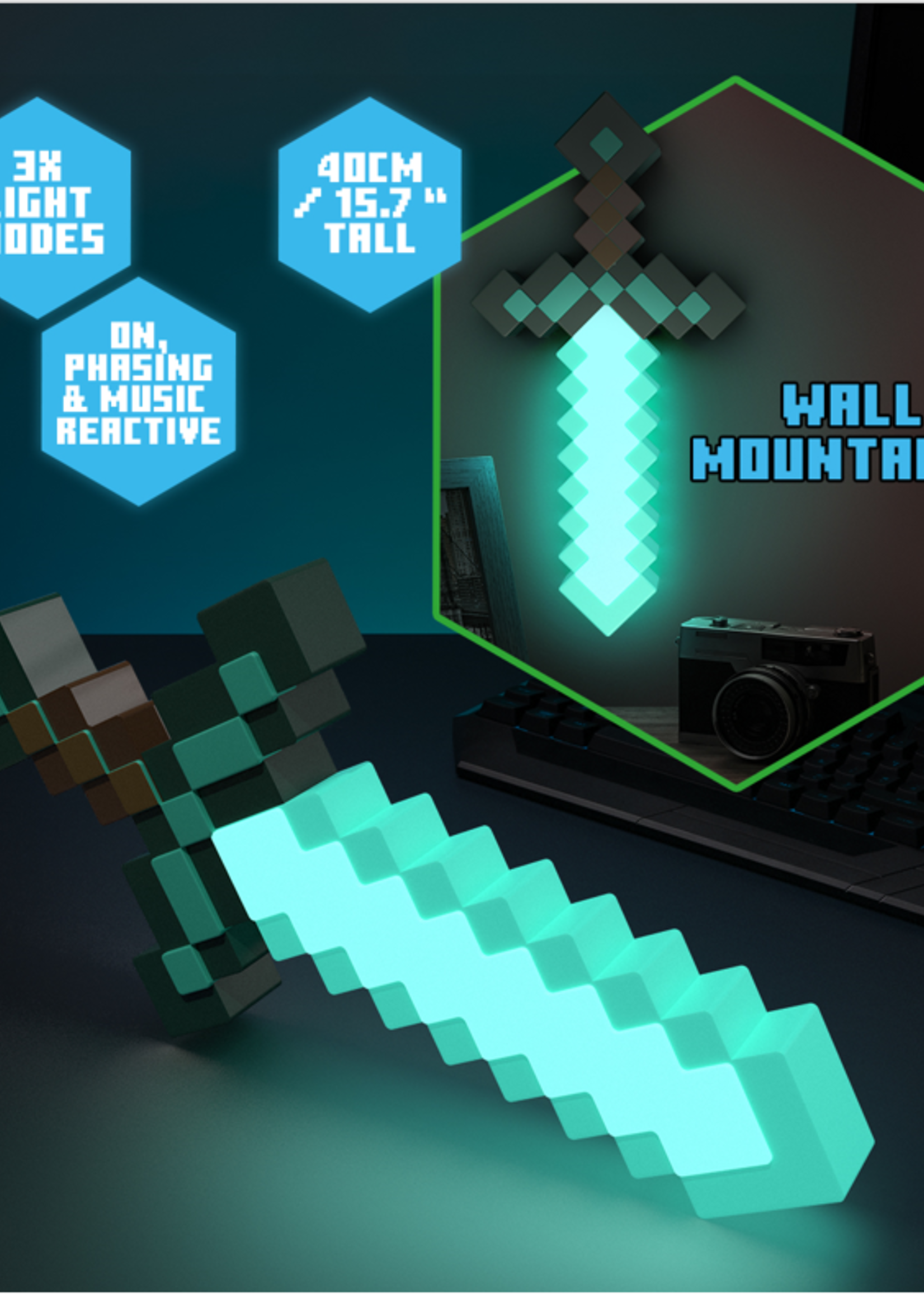 MINECRAFT - Diamond Sword - Light 40cm