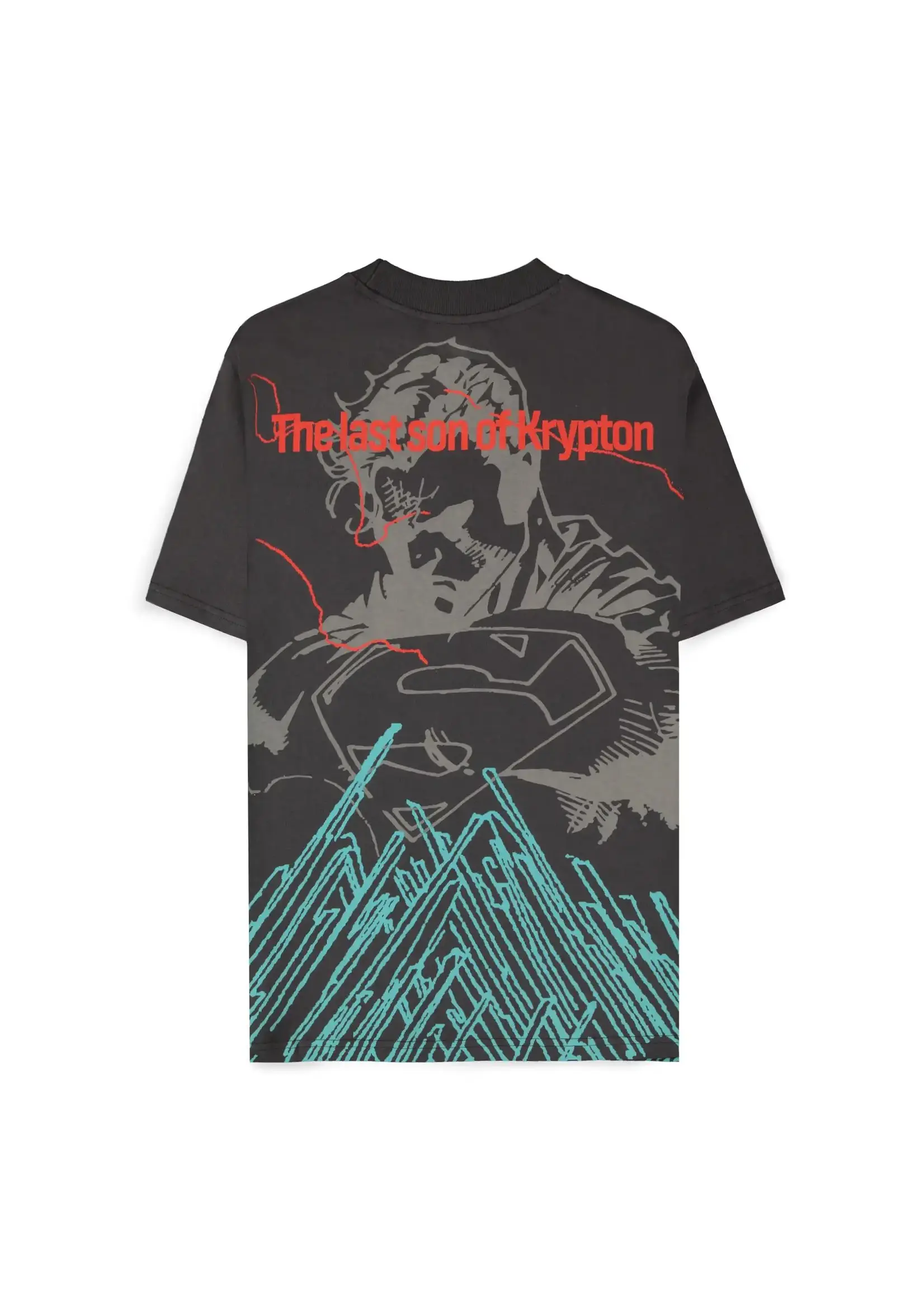 Superman - Dark Grey son of Krypton Loose Fit T-shirt