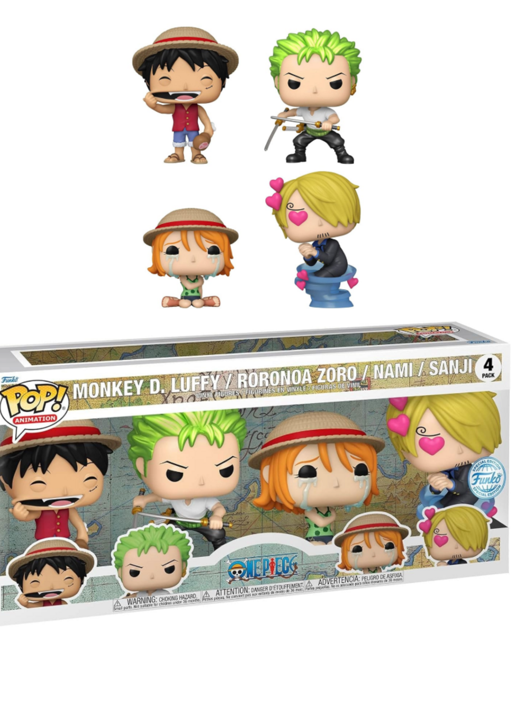 Funko POP! One Piece - 4-Pack