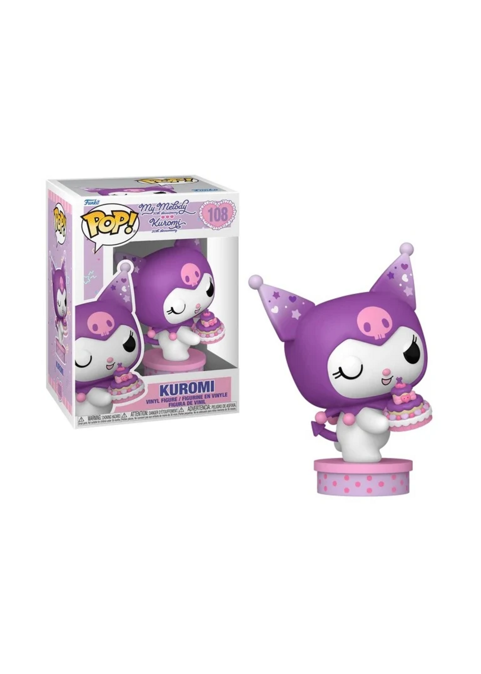 Funko POP! KUROMI 20TH ANNIVERSARY - N° 108 - Kuromi with Cake