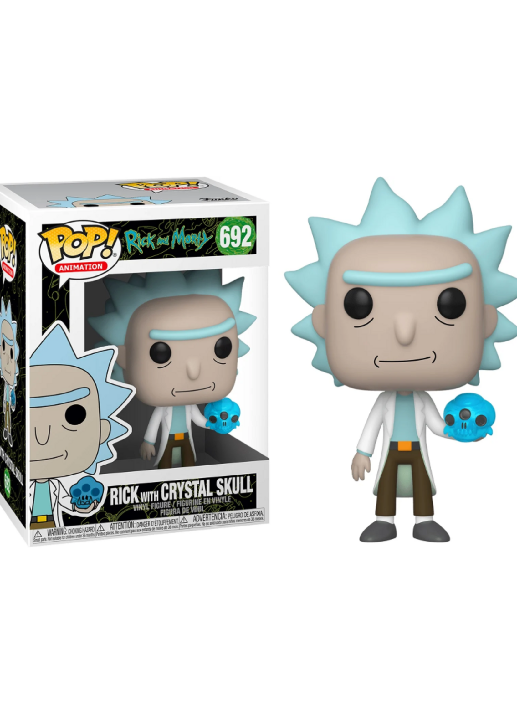 Funko POP! RICK & MORTY - N° 692 - Rick w/Crystal Skull