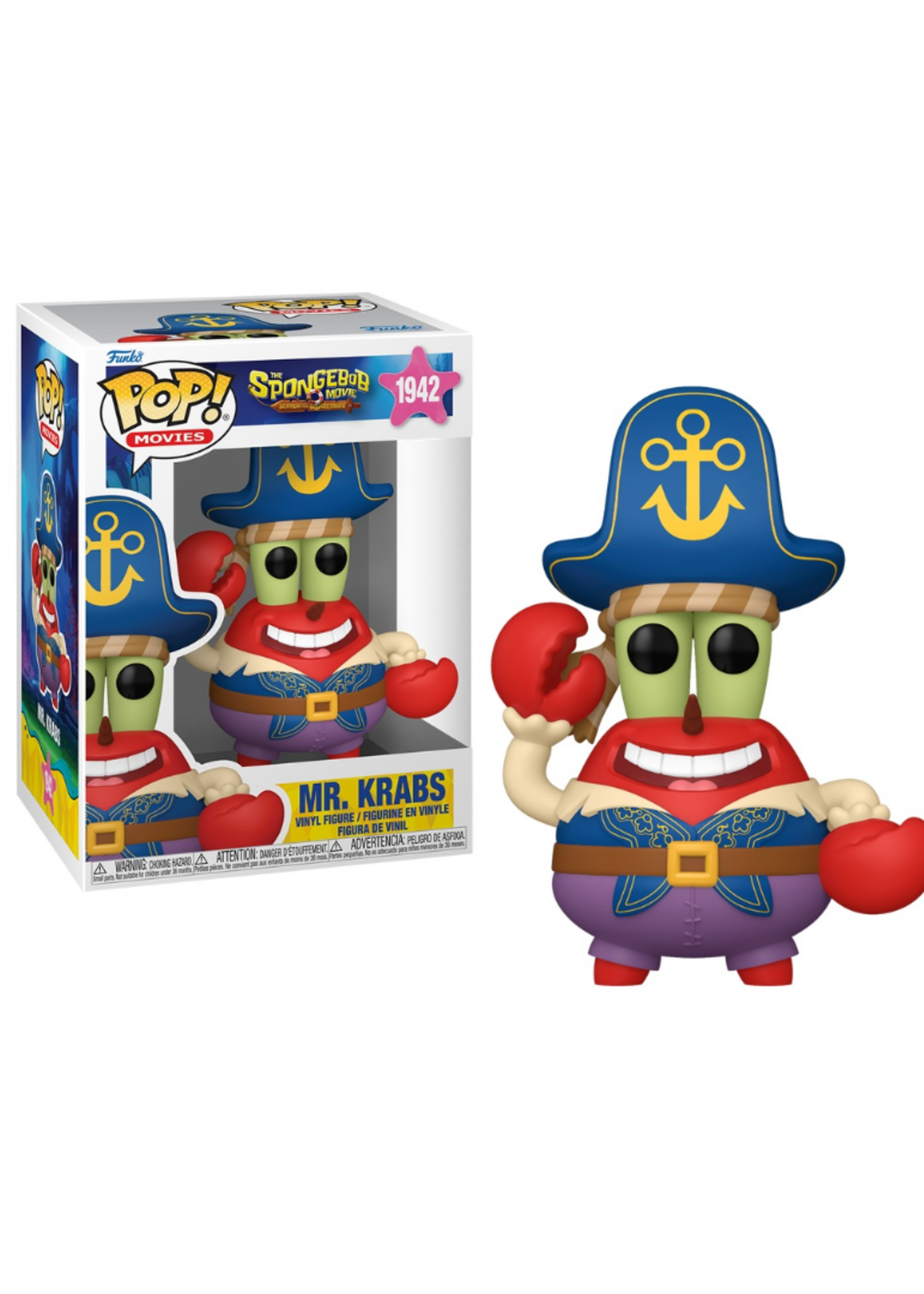 Funko POP! THE SPONGEBOB MOVIE - N° 1942 - Mr. Krabs (Pirate)