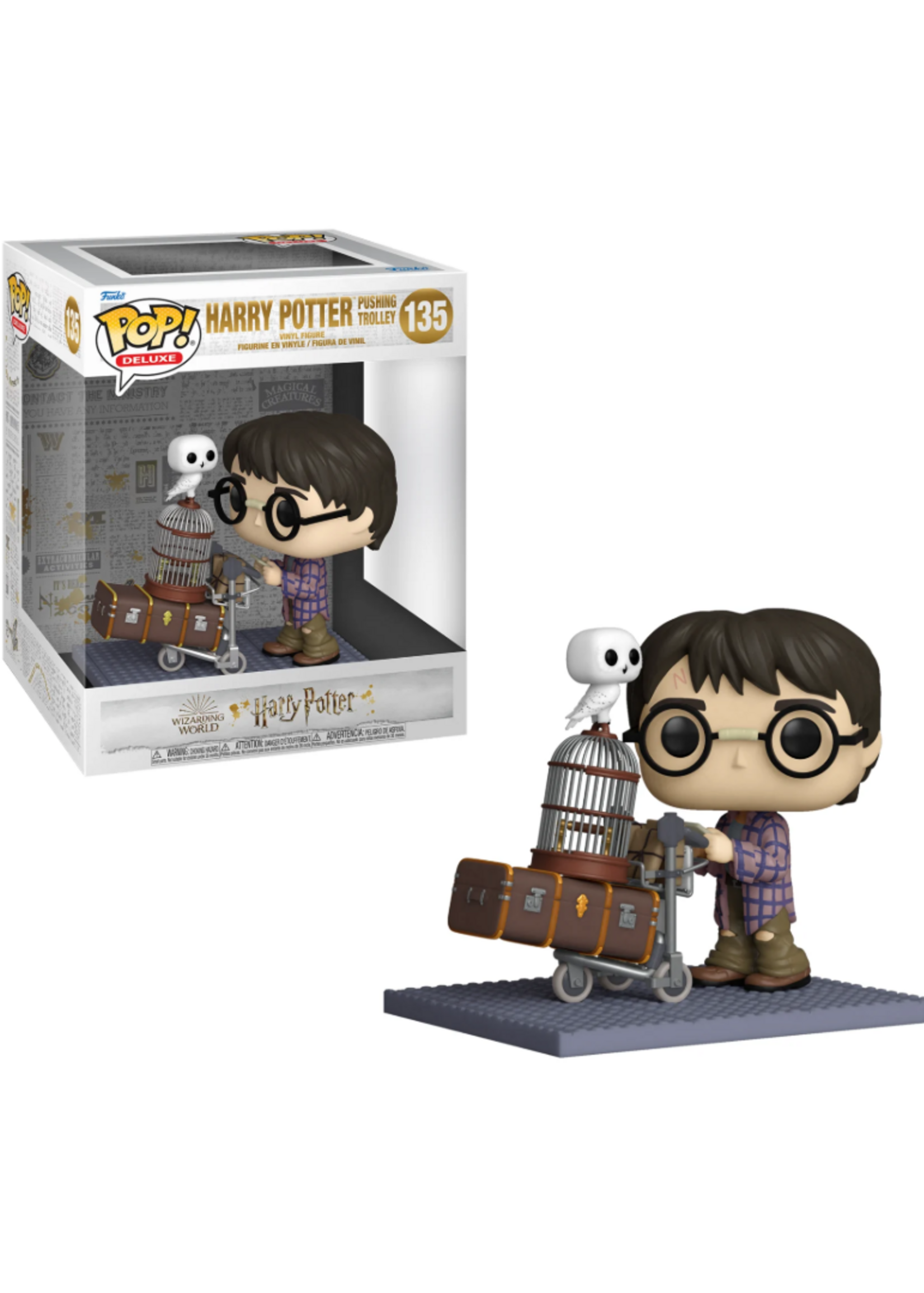 Funko POP! Harry Potter Deluxe Harry Pushing Trolley