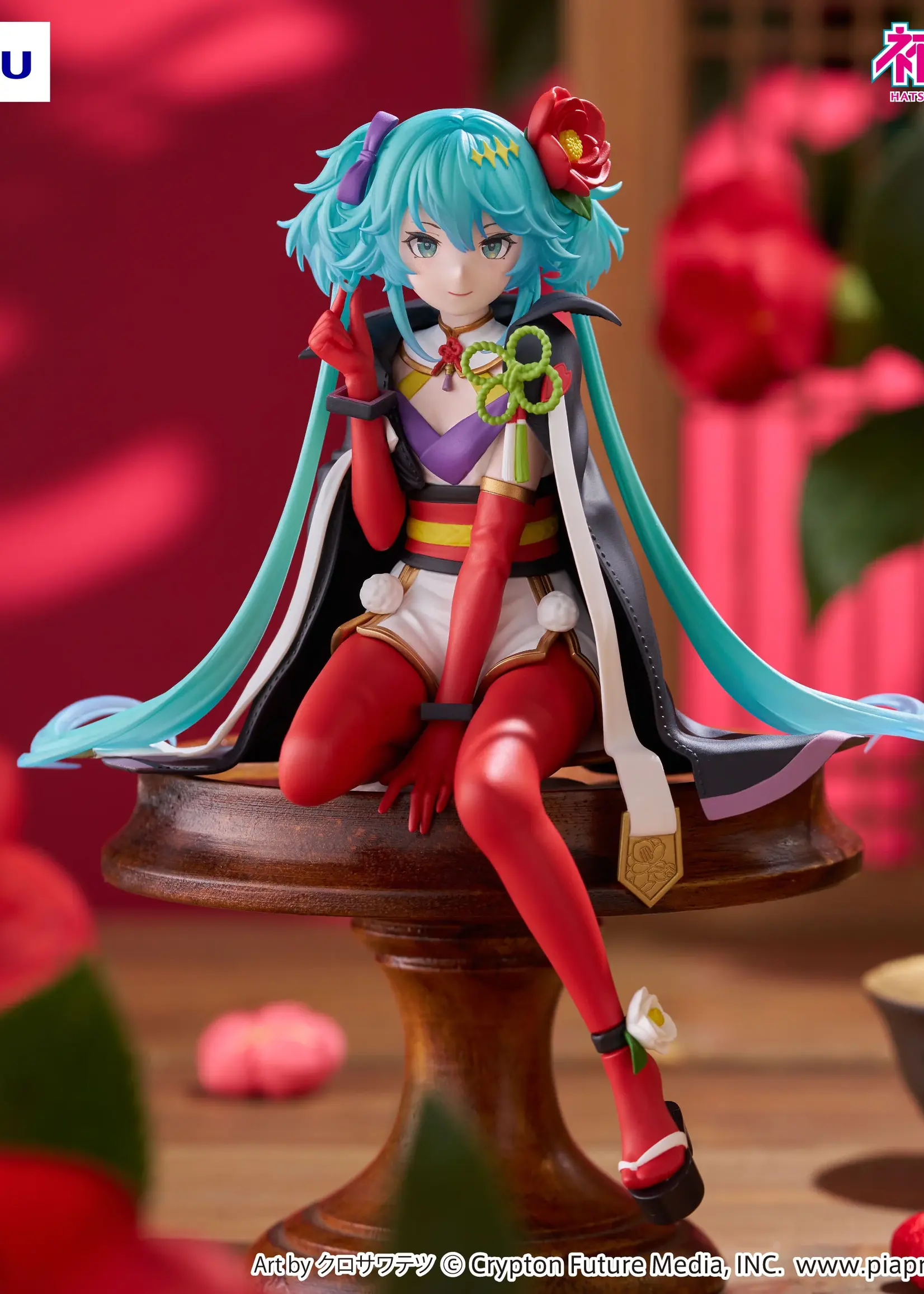 Hatsune Miku Noodle Stopper PVC Statue Flower Fairy Camellia 15 cm