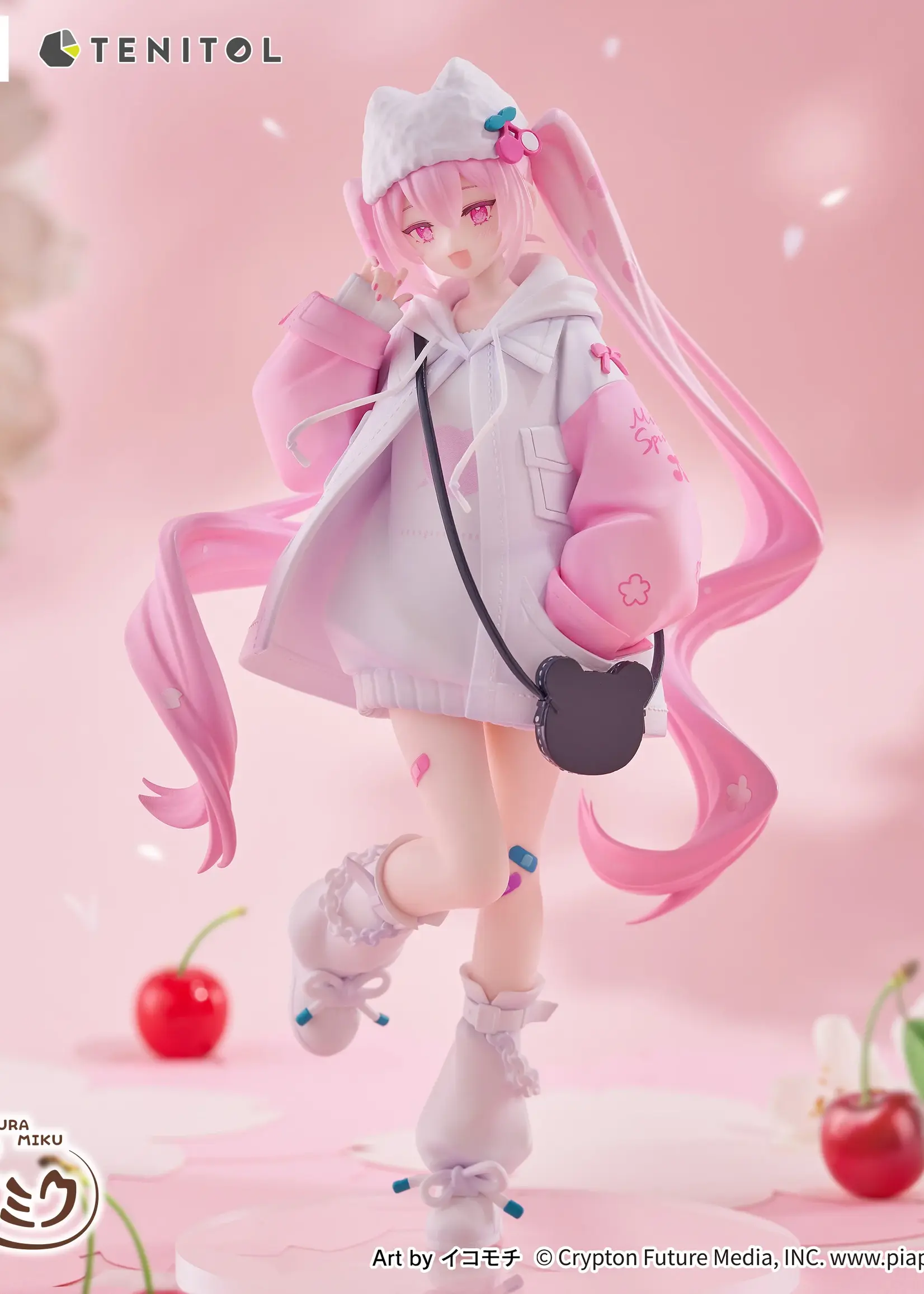 Hatsune Miku Tenitol PVC Statue Sakura Miku Cool style [petit] 19 cm