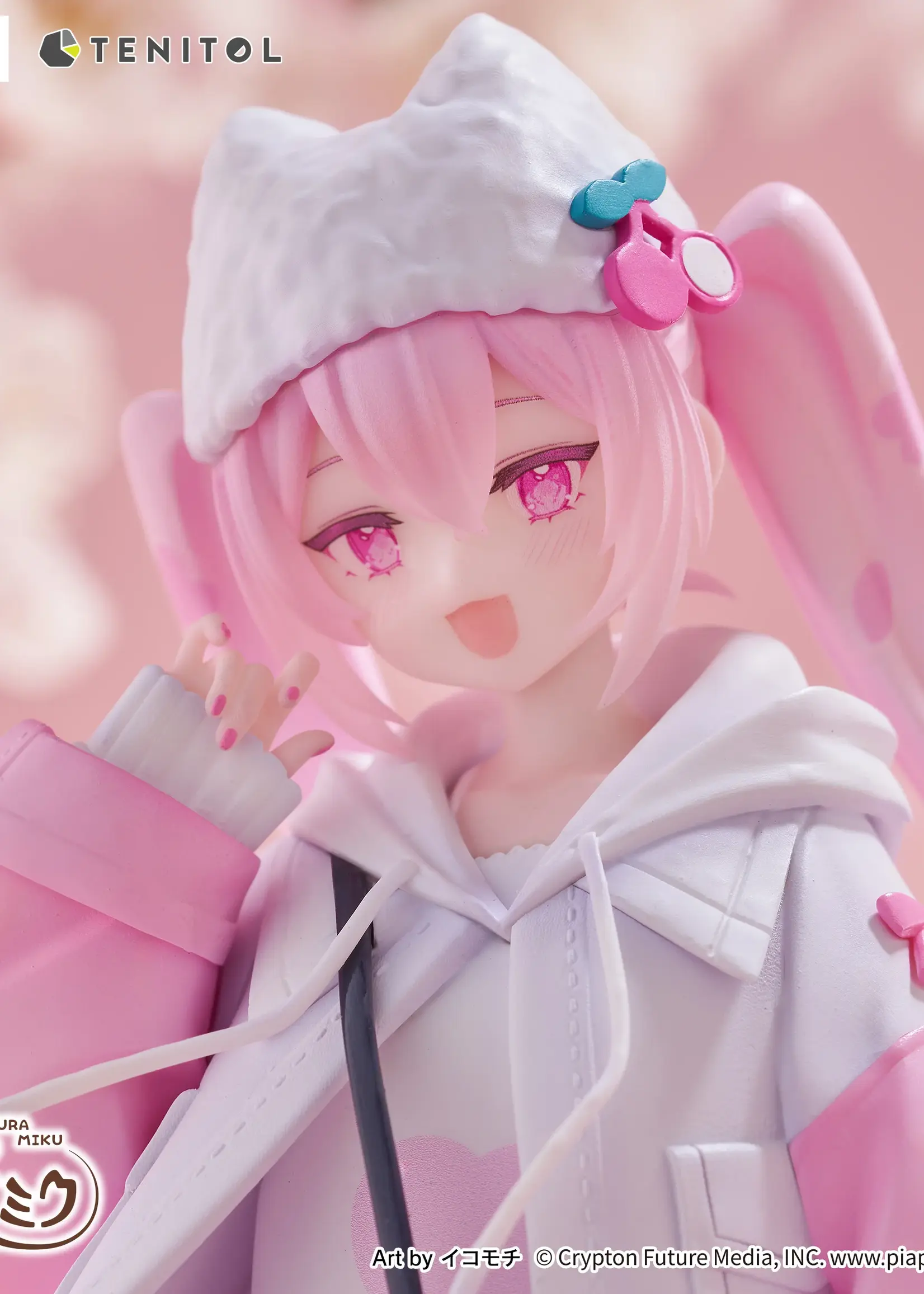 Hatsune Miku Tenitol PVC Statue Sakura Miku Cool style [petit] 19 cm