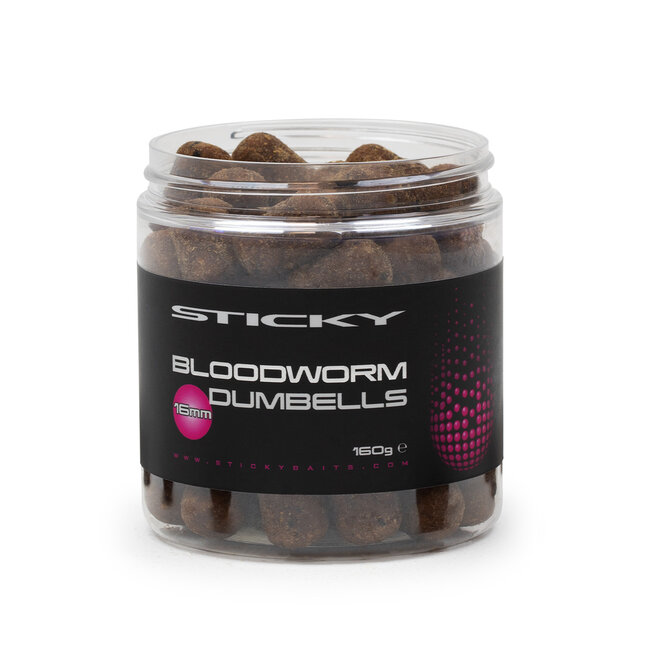 sticky baits bloedworm Wafters dumbels 16 mm