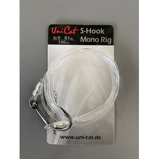 uni cat S-HOOK MONO RIG 6/0 81 KG