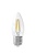 Calex Lampadina a Candela LED Filamento - E27 - 470 Lm - Argento