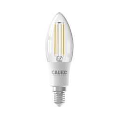 Calex Lampadina a Candela LED Filamento - E14 - 470 Lm - Argento