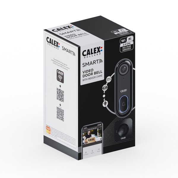Calex Calex Video Campanello Senza Fili - Video Campanello WIFI - HD - 1080p