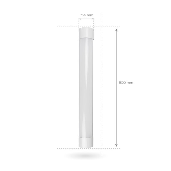 Ledvion Barra LED da 150 cm - Chip LED Samsung - Slim - 40W - 6500K - Bianco Neutro - IP20 - 5 anni di garanzia