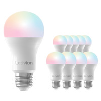 Ledvion Lampadina Smart RGB+CCT LED E27 - Wifi - Dimmerabile - 8W - 10 Pack