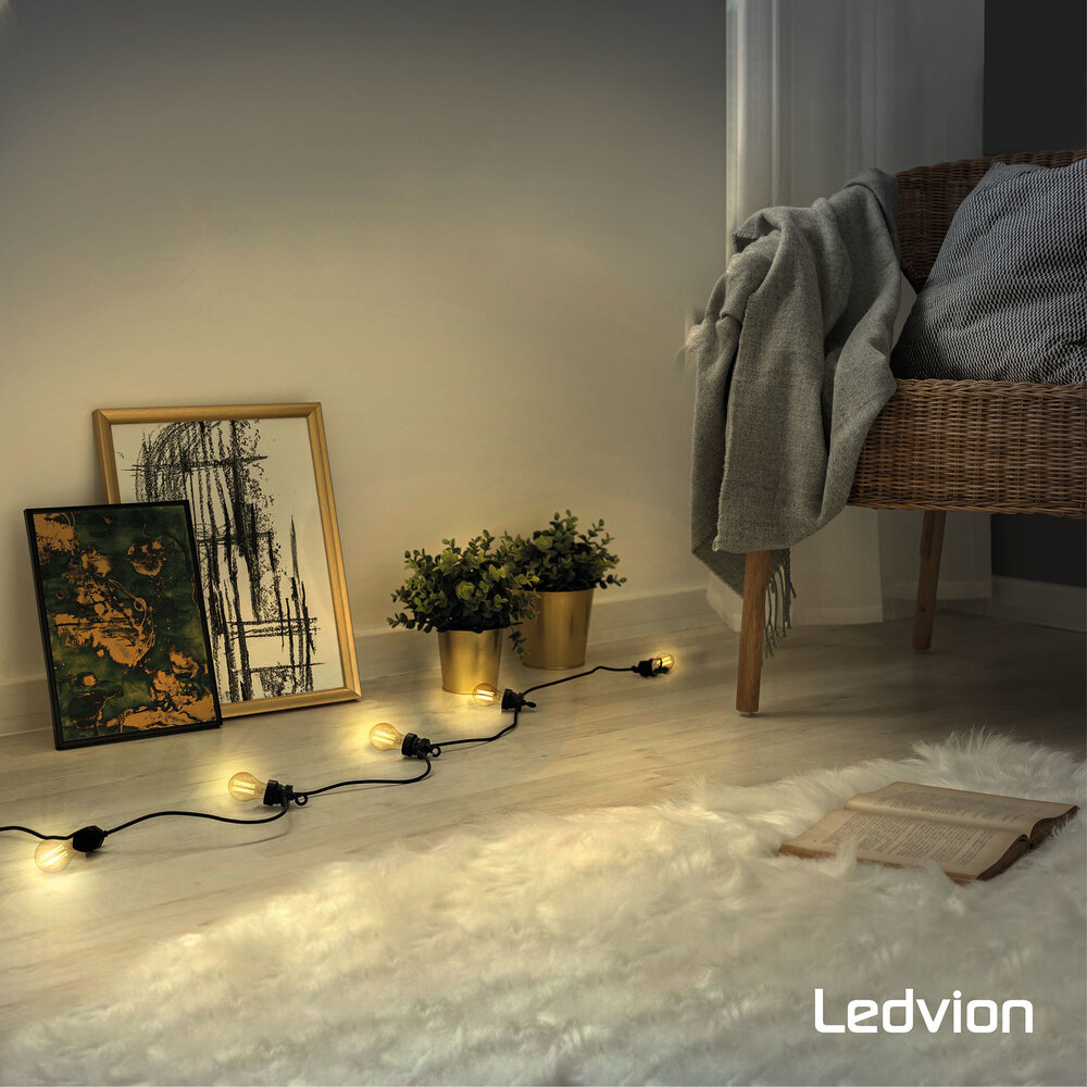 Ledvion Lampadina LED E27 Dimmerabile Filamento - 7.5W - 2100K - 806 Lumen