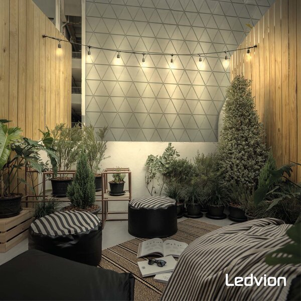Ledvion Lampadina LED E27 Dimmerabile Filamento - 7.5W - 2700K - 806 Lumen