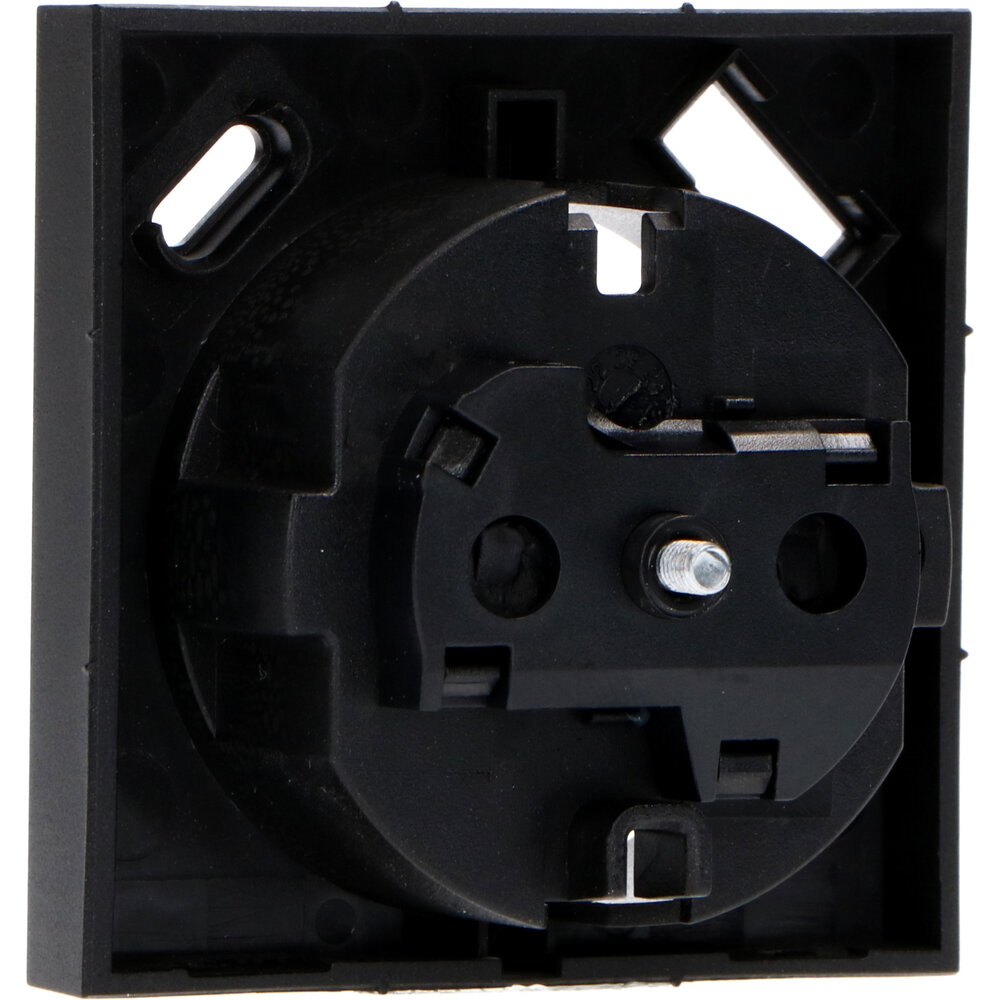Lampadashop Placca di copertura Presa USB - USB A e USB C - 55x55mm - Nero