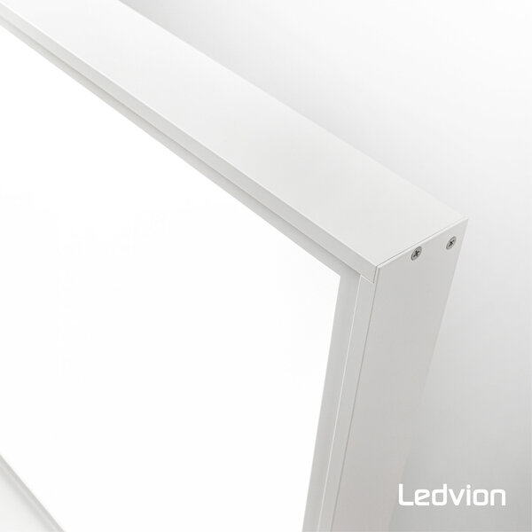 Ledvion Pannello LED da soffitto - 120x30 - Aluminio - Bianco
