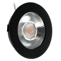 Faretto da Incasso LED Nero - 3W – IP54 – 2700K
