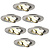 Faretti da Incasso LED Dimmerabili Inox - Rio - 5W - 2700K - ø85mm - 6 pack