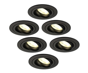 Faretti da Incasso LED Dimmerabili Nero - Tokyo - 5W - 2700K