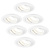 Faretti da Incasso LED Dimmerabili Bianco - Tokyo - 5W - 2700K - ø92mm - 6 pack