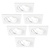 Faretti da Incasso LED Dimmerabili Bianco - Sevilla - 5W - 6500K - 92mm - Quadrato - 6 pack