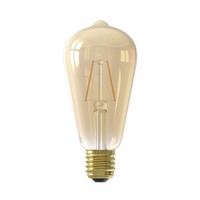 Calex Calex LED Filamento Bicchiere Lampada rustica 3,5W - 250 Lm - E27  Oro 2100K