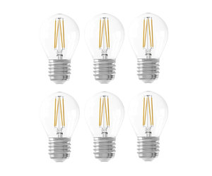 5-pack Lampadina LED E27 Filamento - 1W - 2100K - 50 Lumen - Colorato 