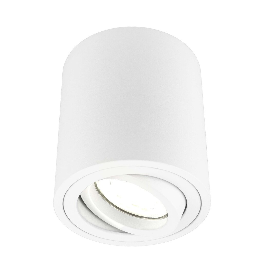 Ledvion Faretto LED da soffitto Dimmerabile  - Rotondo - Bianco - 5W - 4000K - Inclinabile - IP20