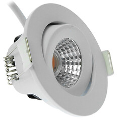 Faretto da Incasso LED Bianco - 5W – IP54 – 2700K - Inclinabile