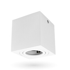 Faretto da soffitto GU10 Quadrato -  Attacco GU10 - Bianco - escl. Faretto GU10