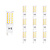 10 Pack - Lampadina G9 LED - 3.4 Watt - 380 Lumen - 3000K