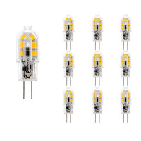 Lampadashop 10 Pack - Lampadina G4 LED - 1.3 Watt - 130 Lumen - 6500K
