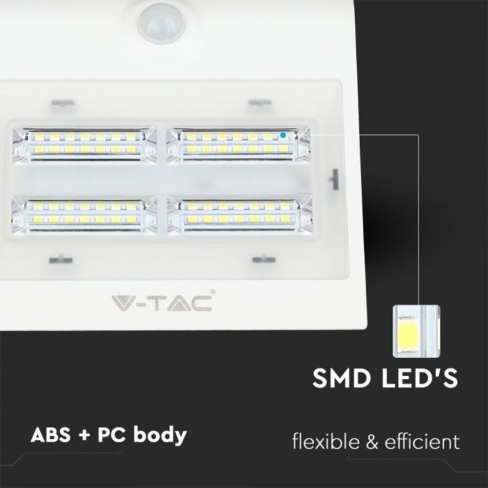 Applique Solare da Esterno - 0.8W - 75lm - IP44 - CCT Colore della luce  regolabile 