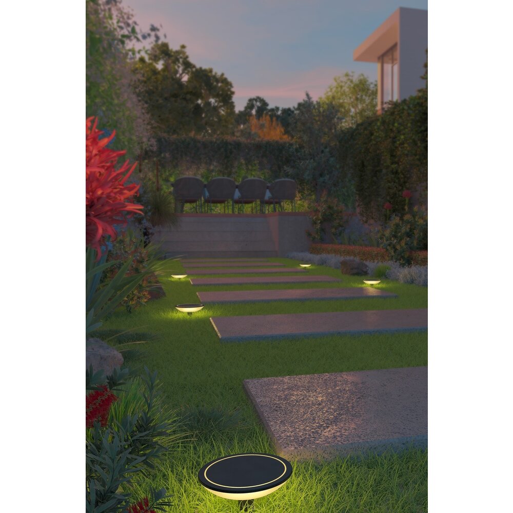 Calex Calex Smart WiFi Lampada da esterno da terra - RGB - IP44 - Plug & Play - Bluetooth Mesh - Illuminazione del Percorso
