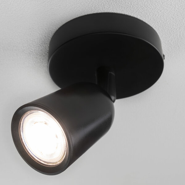 Lampadashop Plafoniera LED Locaste - Inclinabile - Attacco GU10 - Nero