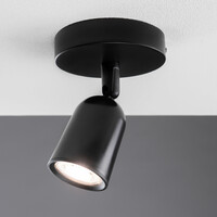 Lampadashop Plafoniera LED Locaste - Inclinabile - Attacco GU10 - Nero